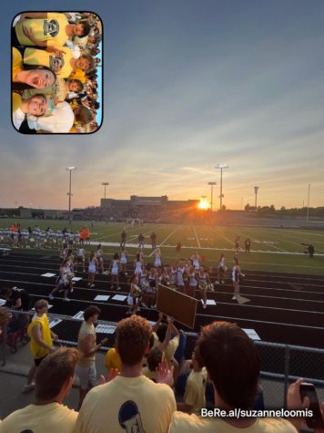 Junior Suzanne Loomis captures a moment from the Gold Out football game!